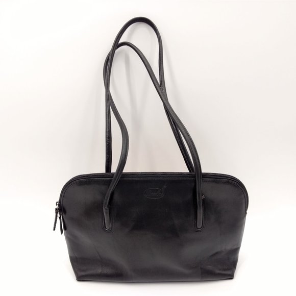 BAMBUS‎ Women's Brown Leather Art Double Strap Purse Shoulder Bag - Picture 3 of 16